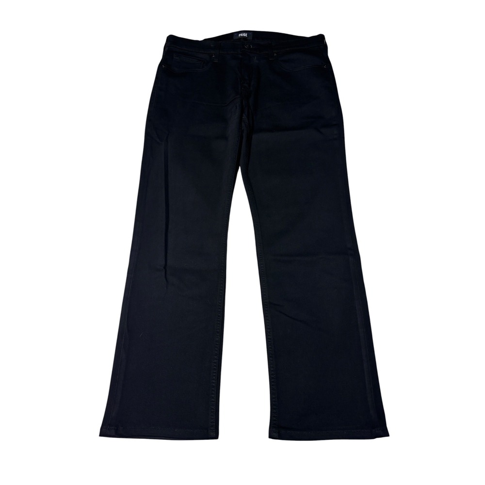 Paige Normandie Straight Leg Pants Mens 33X29 Black Shadow Made USA M657521-2139
